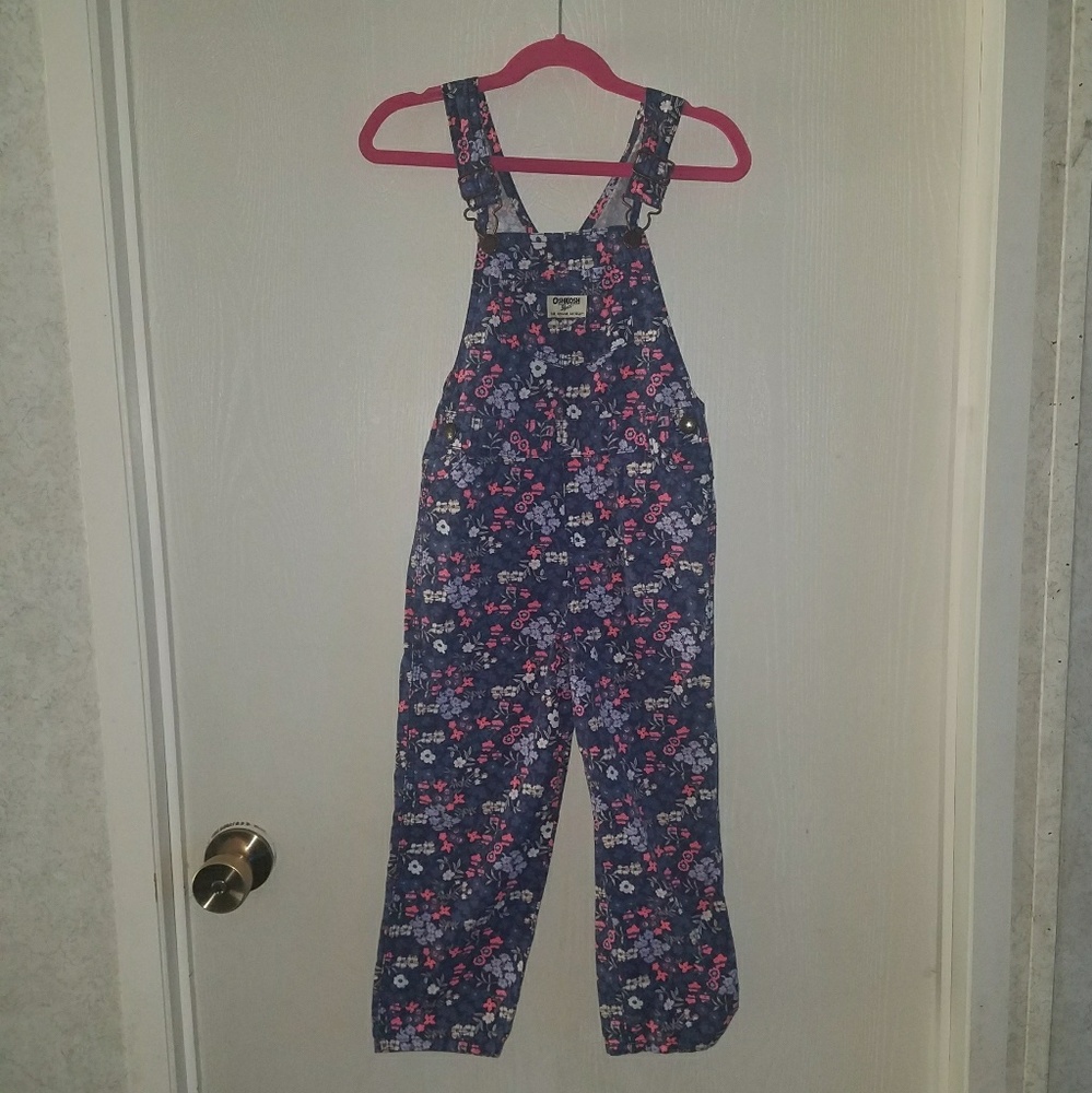 Floral overalls